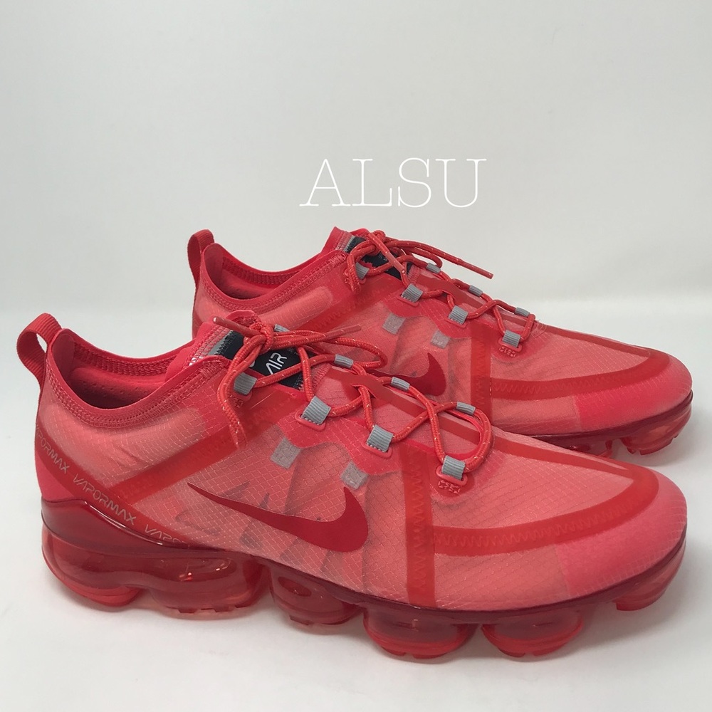 Nike Custom Air Vapormax 2019 Red Mens AUTHENTIC - Picture 2 of 8
